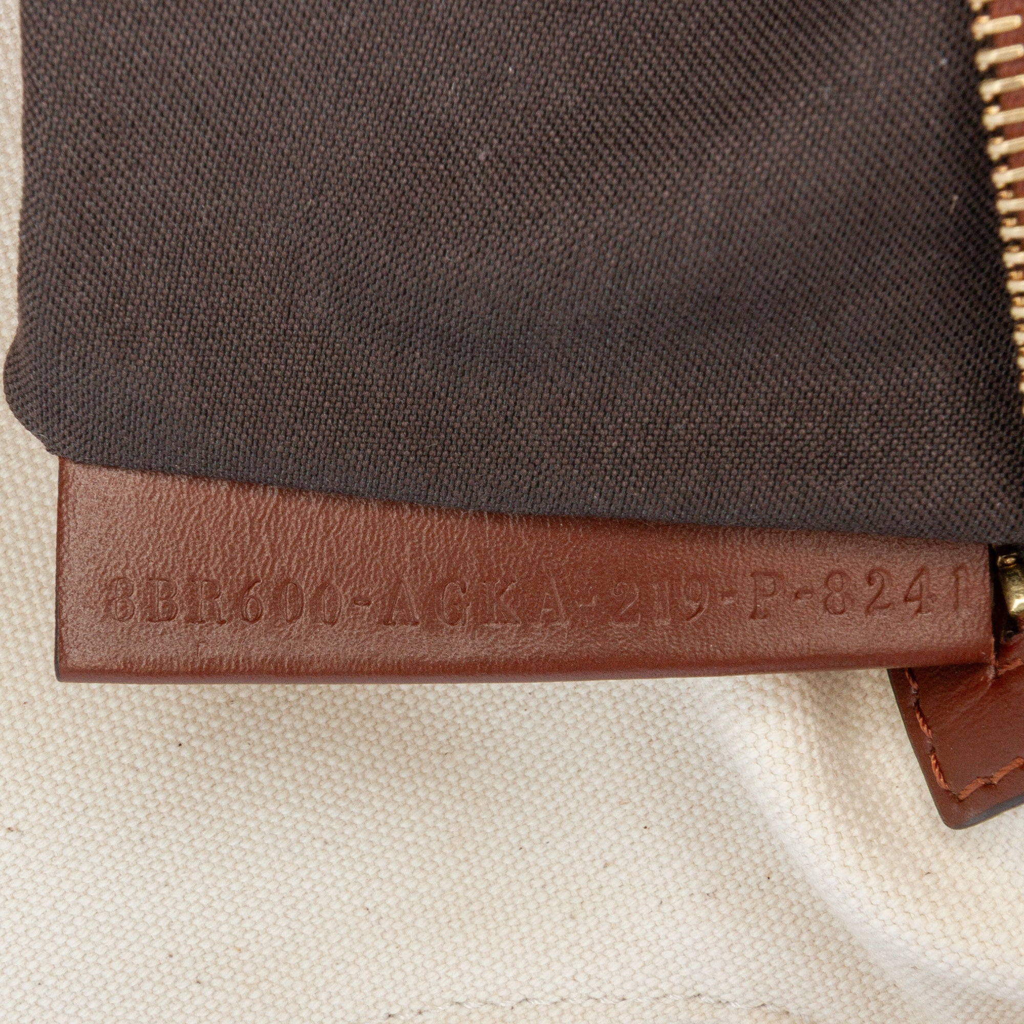 Sarah Coleman Zucca Embroidered Canvas Fish Eye Vertigo Baguette Satchel