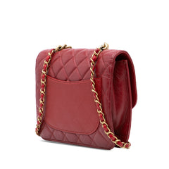 Small Quilted Calfskin and Caviar Chain Handle Flap