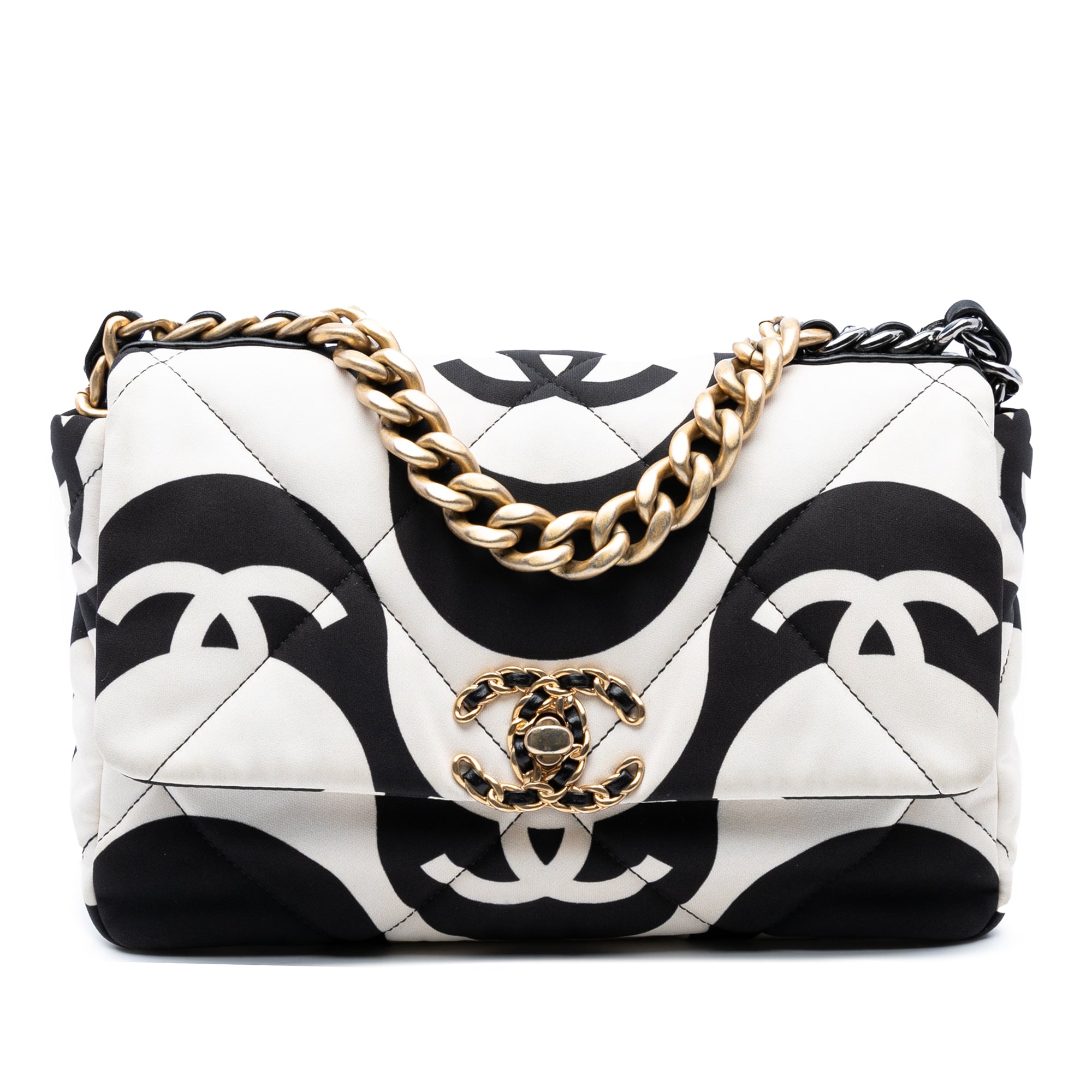 Medium Printed Silk 19 Flap