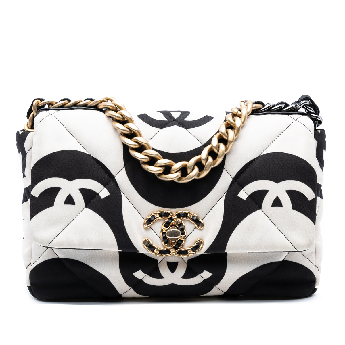 Medium Printed Silk 19 Flap