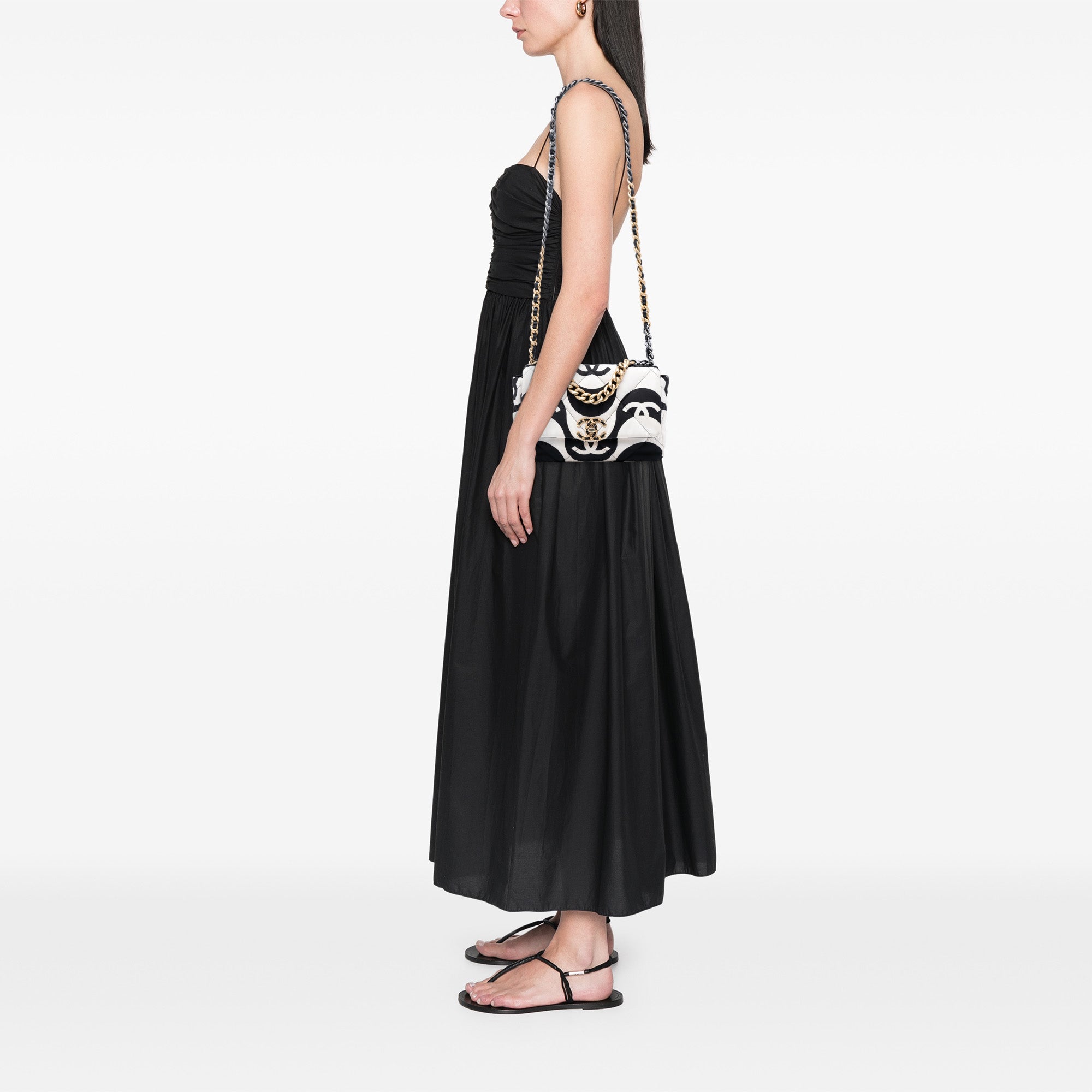 Medium Printed Silk 19 Flap