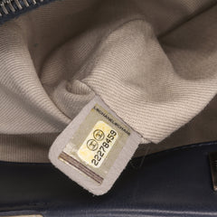 Small Quilted Calfskin and Tweed Top Handle Tote