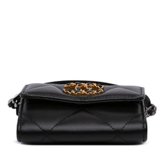 Lambskin 19 Flap Coin Purse With Chain