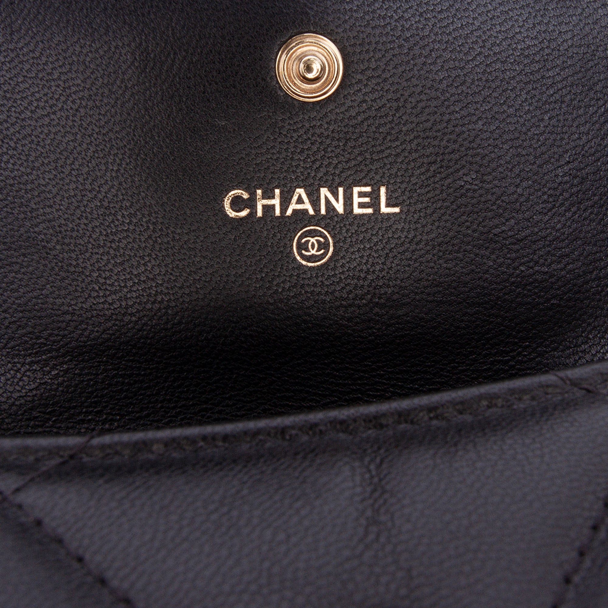 Lambskin 19 Flap Coin Purse With Chain
