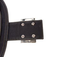 Canvas FF Marble Double Flap Shoulder Bag