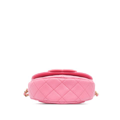 Mini CC Quilted Caviar Messenger Flap