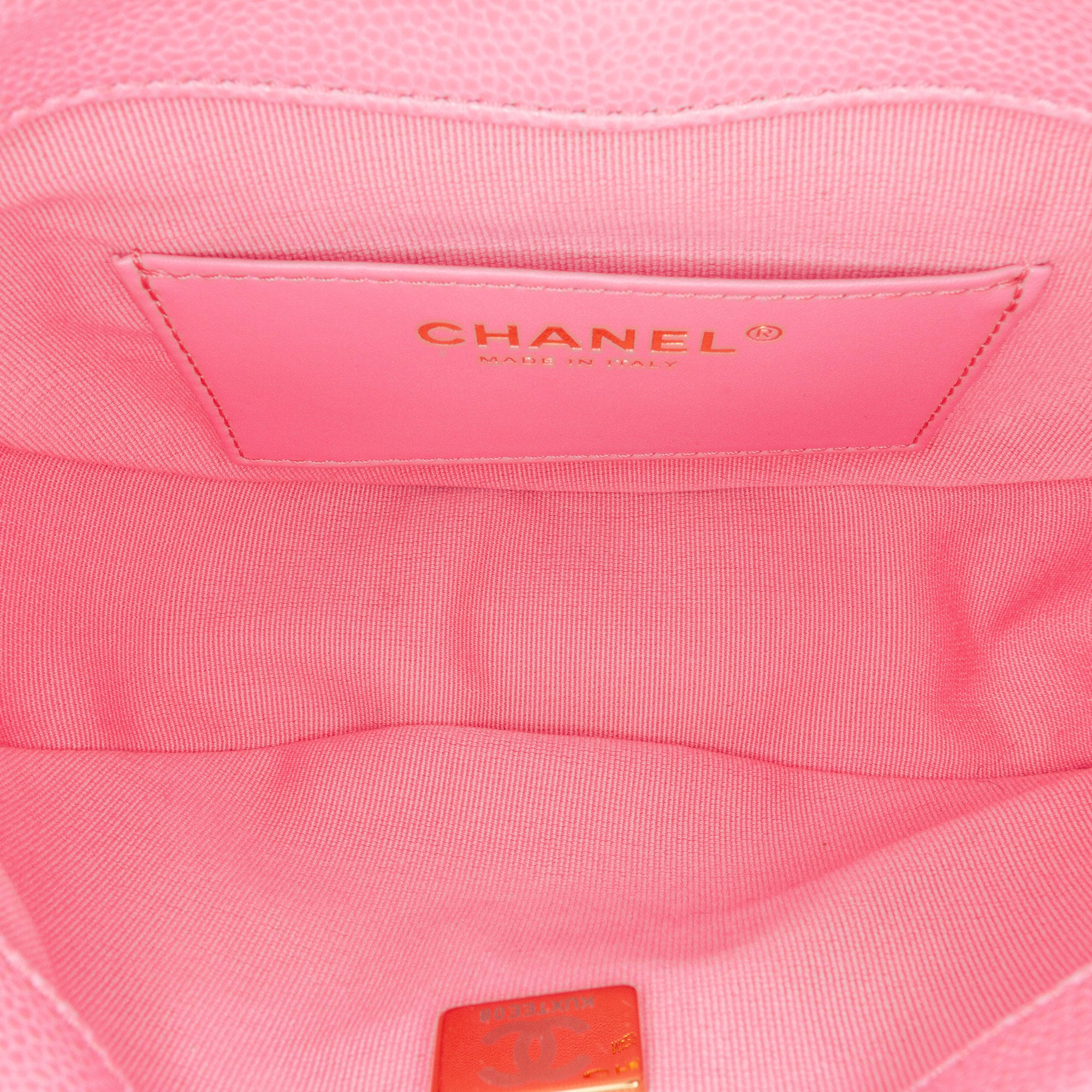 Mini Quilted Caviar CC Messenger Flap