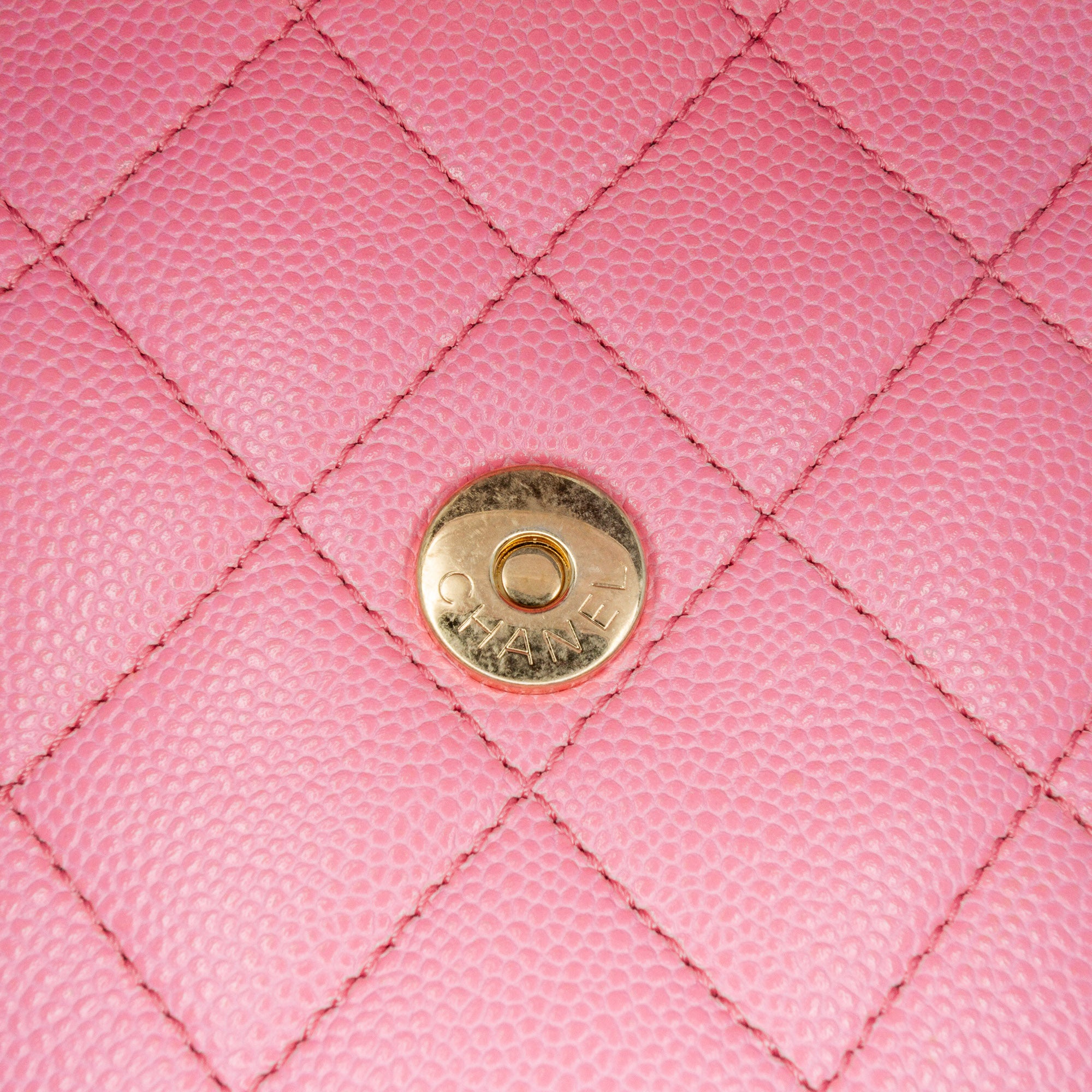 Mini Quilted Caviar CC Messenger Flap