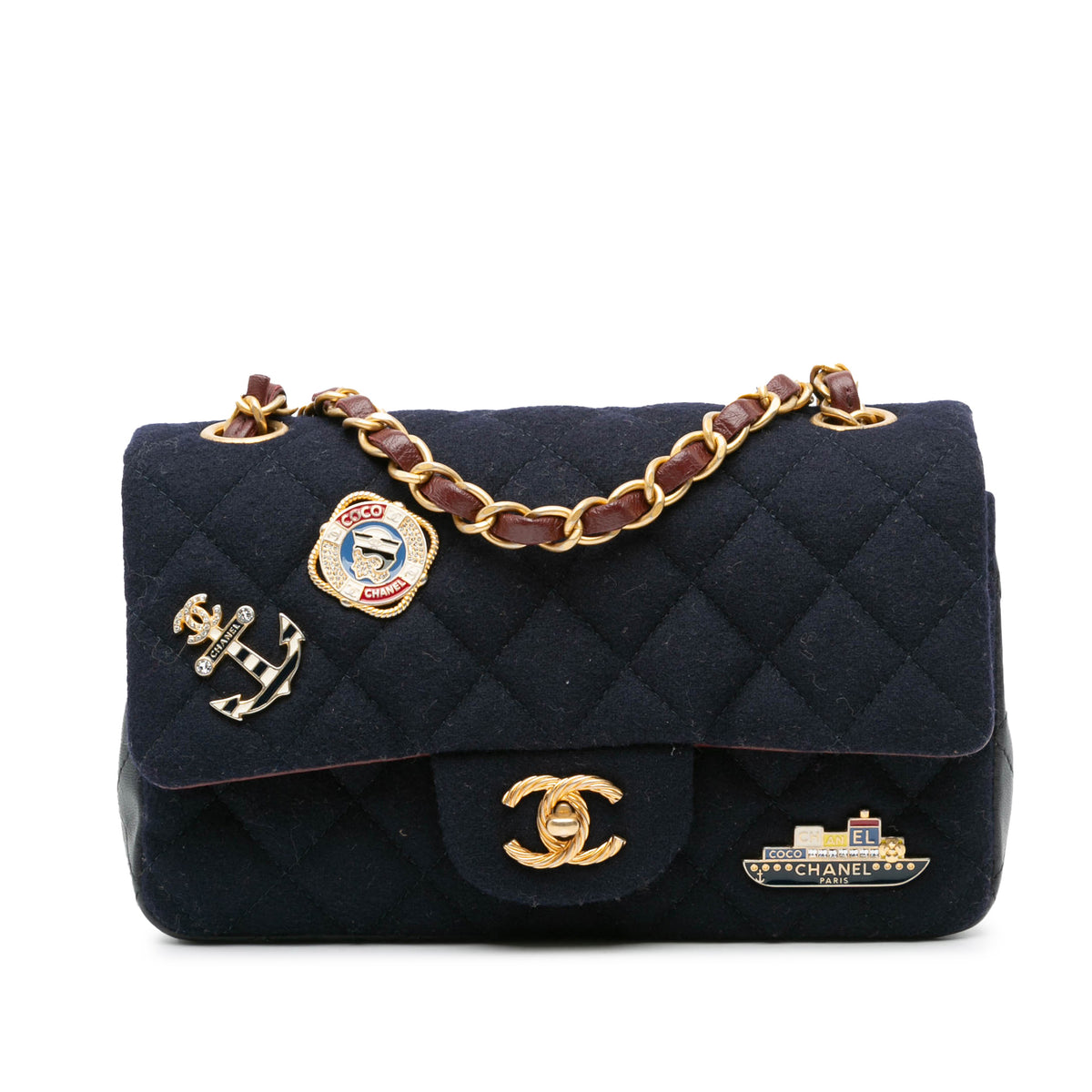 Mini Rectangular Classic Jersey Sailor Single Flap