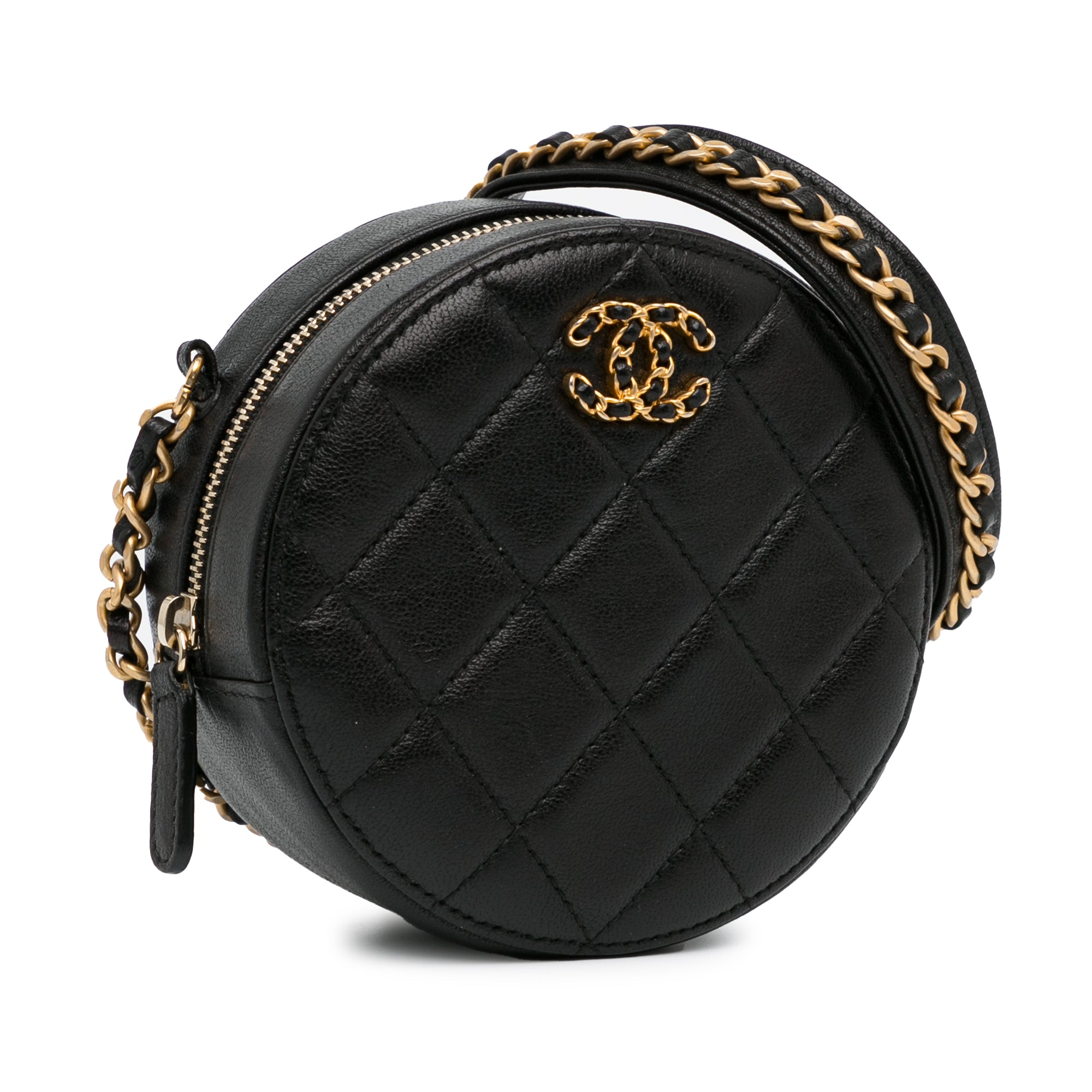 CC Quilted Lambskin Round Crossbody_1