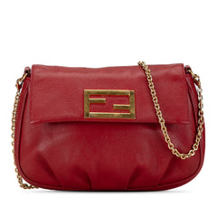 Leather Fendista Pochette Crossbody