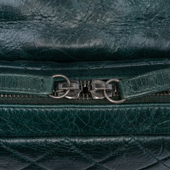 Medium Glazed Calfskin Duo Color Flap