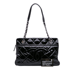 Medium CC Patent Soft Shopper Tote