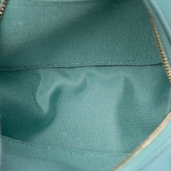 CC Quilted Caviar Round Clutch With Chain