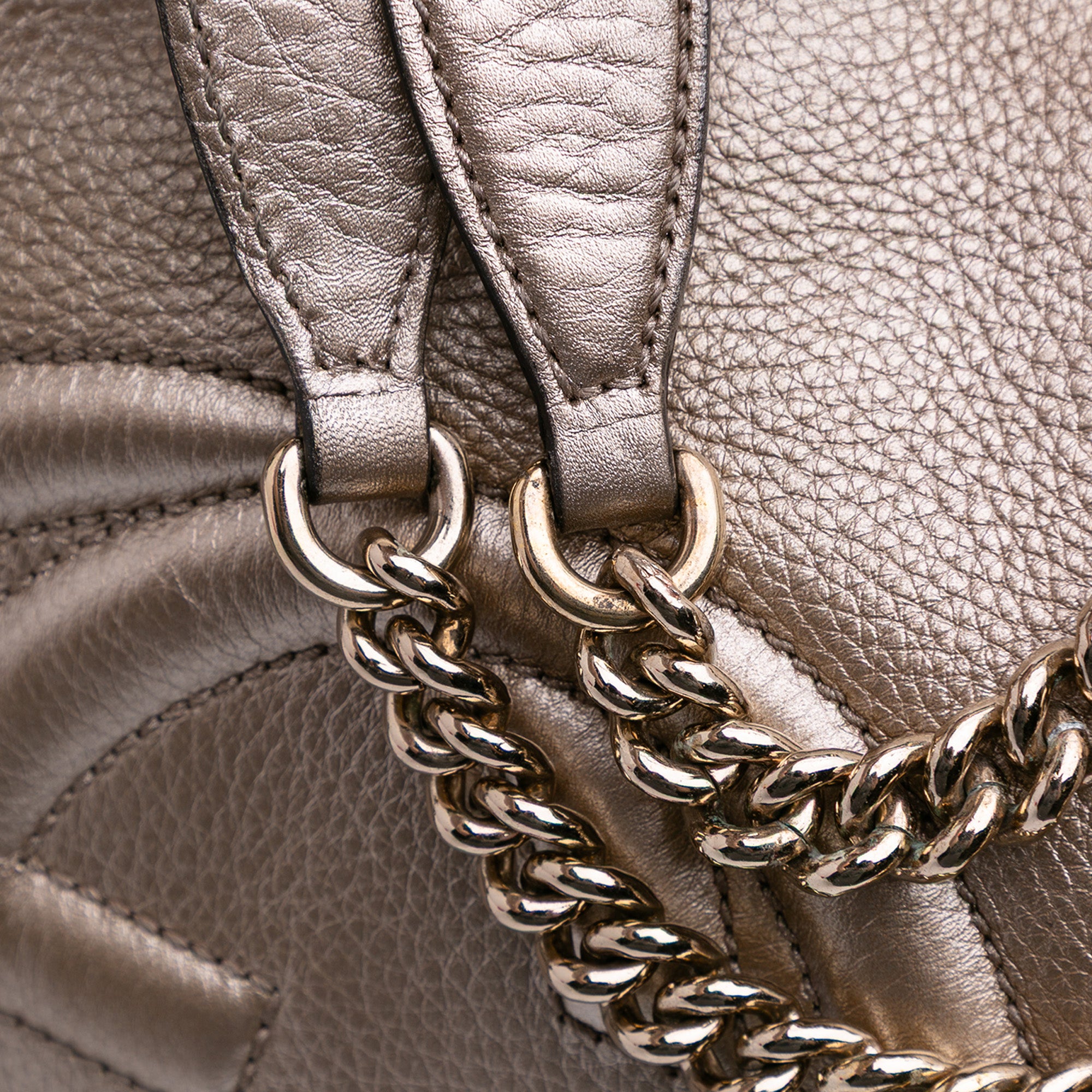 Medium Leather Soho Chain Tote