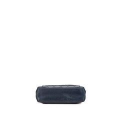 Quilted Caviar Front Pocket Chain Tote