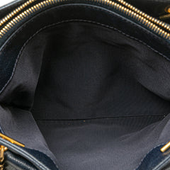 Quilted Caviar Front Pocket Chain Tote