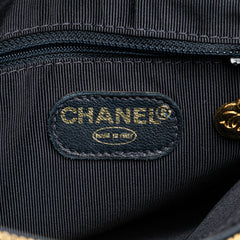 Quilted Caviar Front Pocket Chain Tote