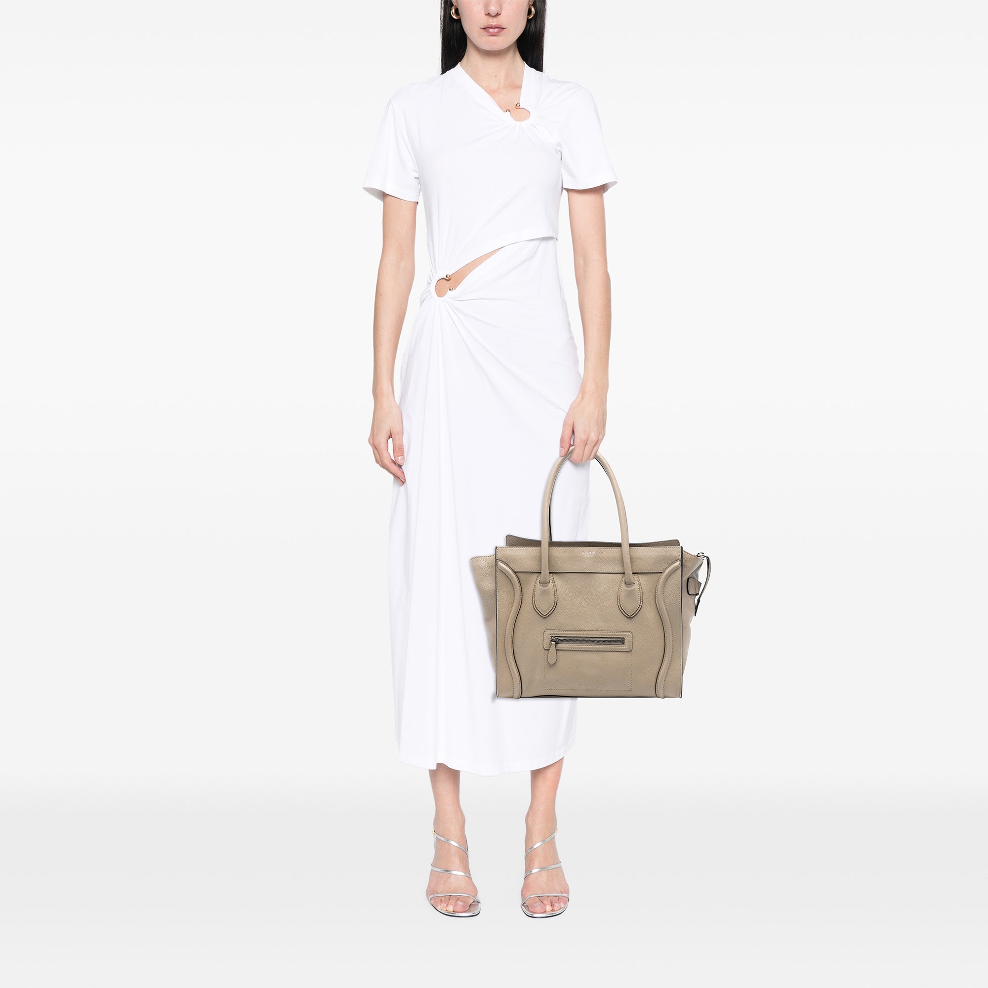 Mini Leather Luggage Tote