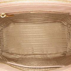 Large Saffiano Lux Galleria Double Zip Satchel