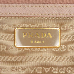 Large Saffiano Lux Galleria Double Zip Satchel