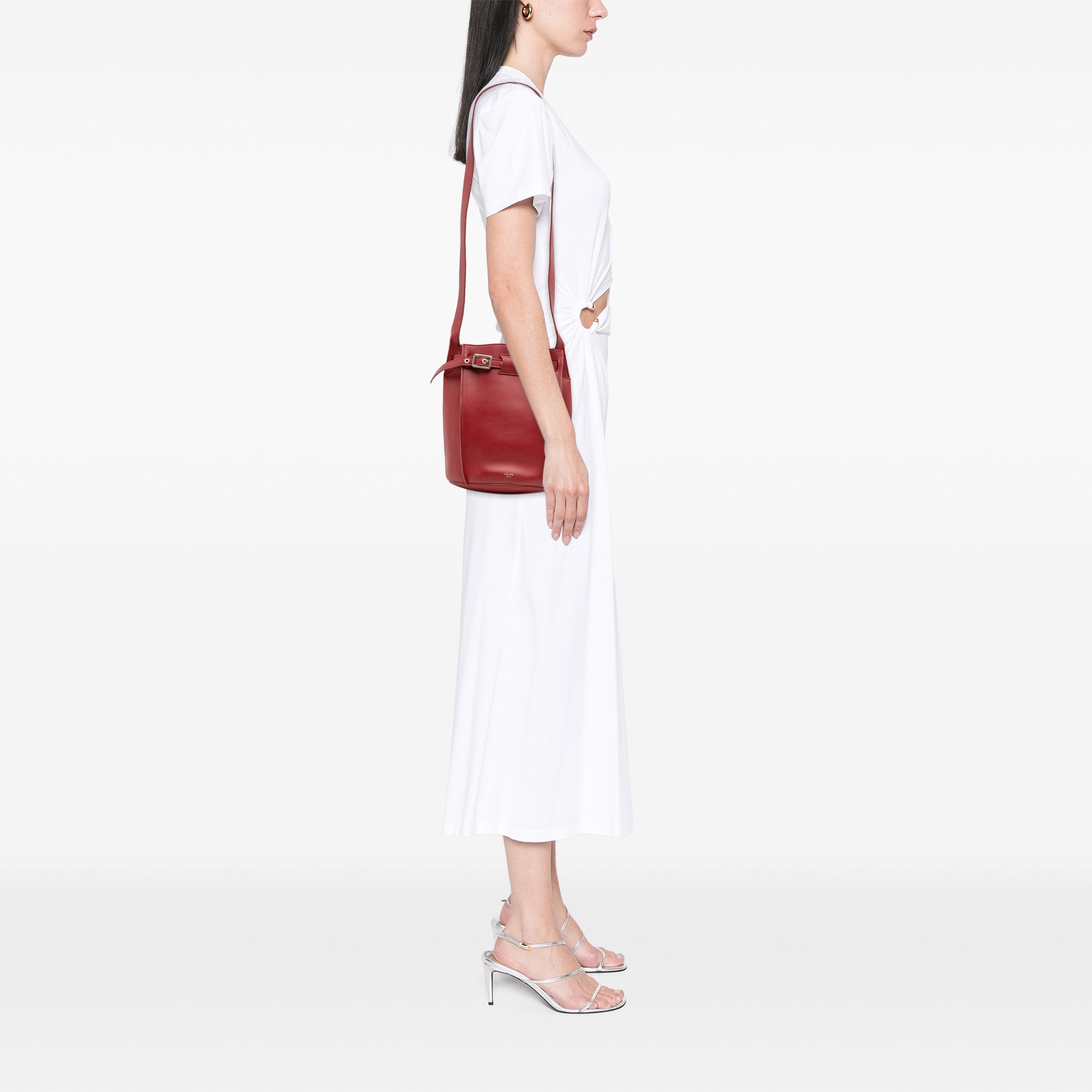 Leather Big Bag Bucket Crossbody