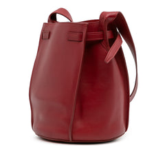 Leather Big Bag Bucket Crossbody