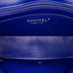 Mini Rectangular Classic Chevron Patent Single Flap