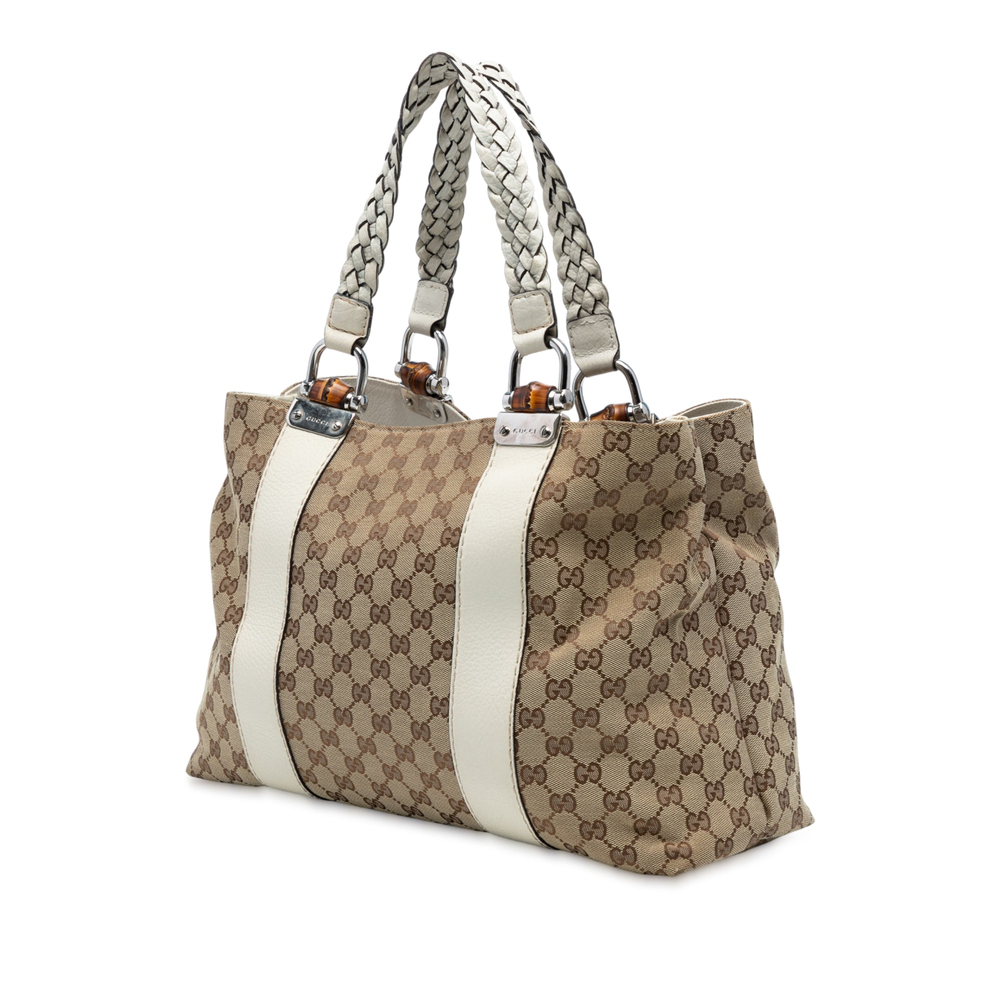 Medium GG Canvas Bamboo Libeccio Tote