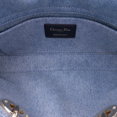 Medium Denim Macrocannage Lady D Joy Satchel