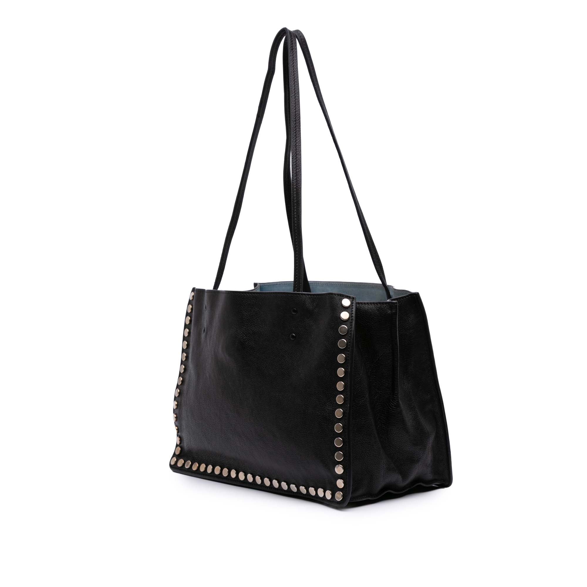 Glace Calf Studded Etiquette Tote