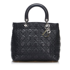 Large Lambskin Cannage Lady Dior