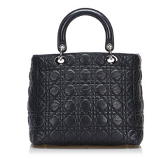 Large Lambskin Cannage Lady Dior