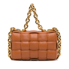 Calfskin Intrecciato Padded Chain Cassette Satchel