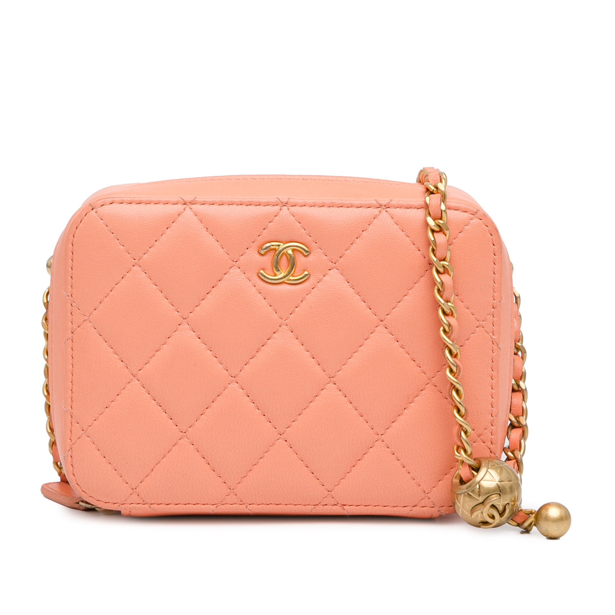 CC Quilted Lambskin Pearl Crush Camera Bag_0