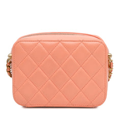 CC Quilted Lambskin Pearl Crush Camera Bag