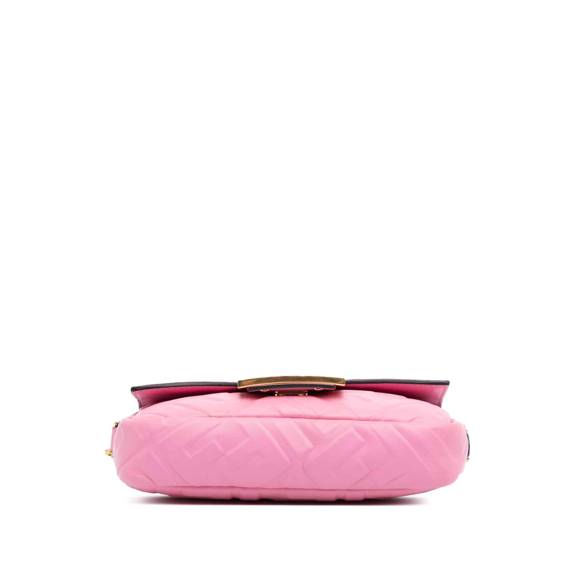 Mini Zucca Embossed Leather Baguette Satchel