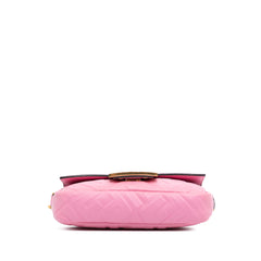 Mini Zucca Embossed Leather Baguette Satchel