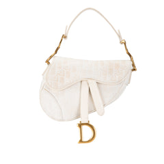 Mini Oblique Canvas Saddle Bag