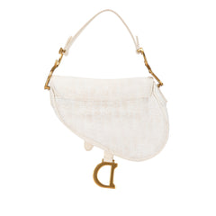 Mini Oblique Canvas Saddle Bag