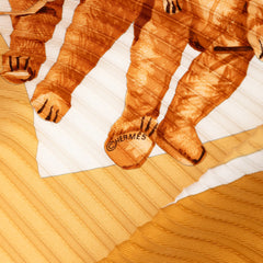 Confidents Des Coeurs Pleated Silk Scarf