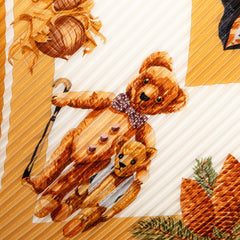 Confidents Des Coeurs Pleated Silk Scarf