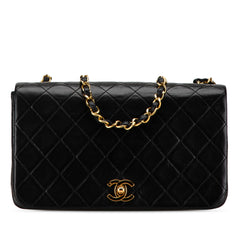 CC Quilted Lambskin Full Flap