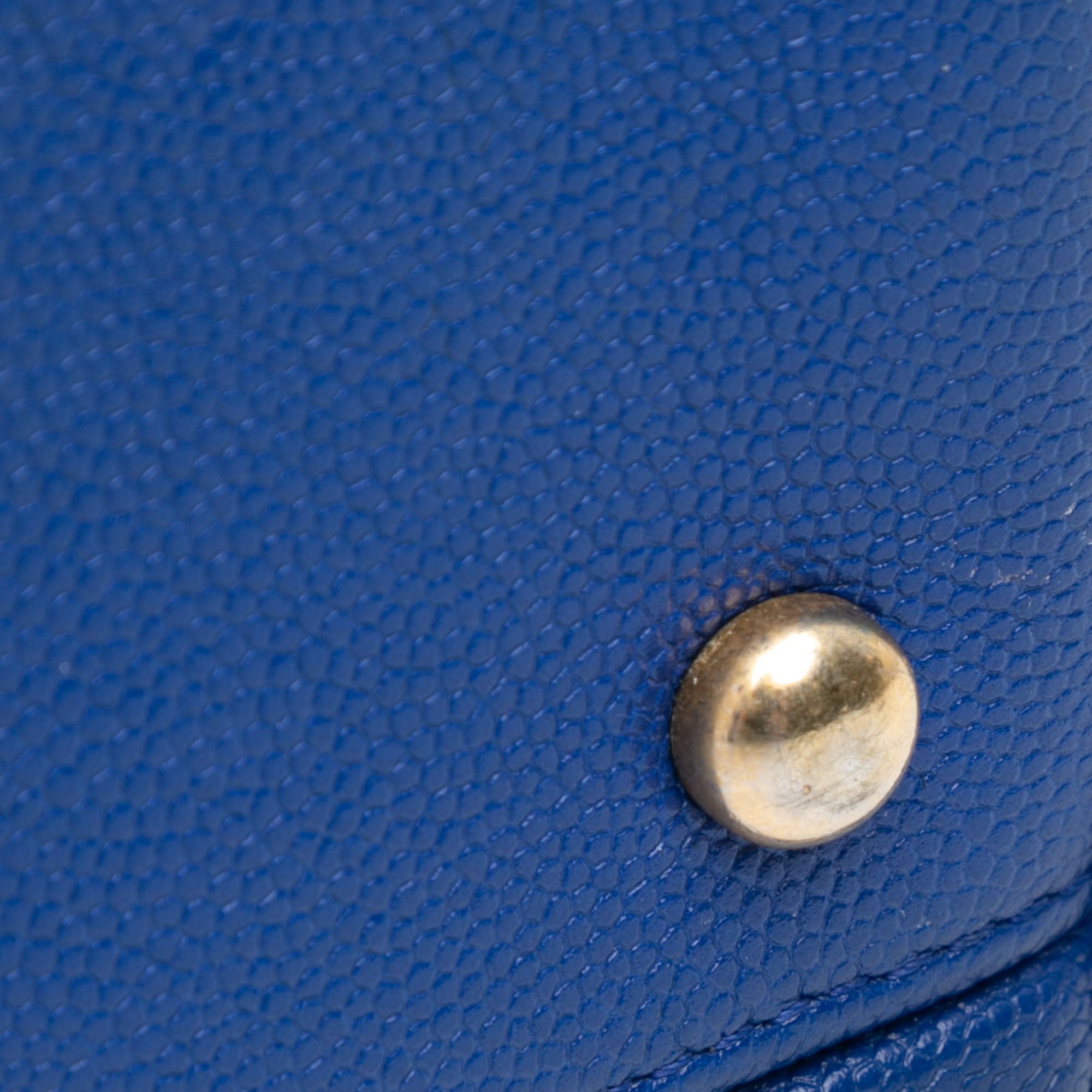 Small Caviar Chevron Coco Top Handle Bag