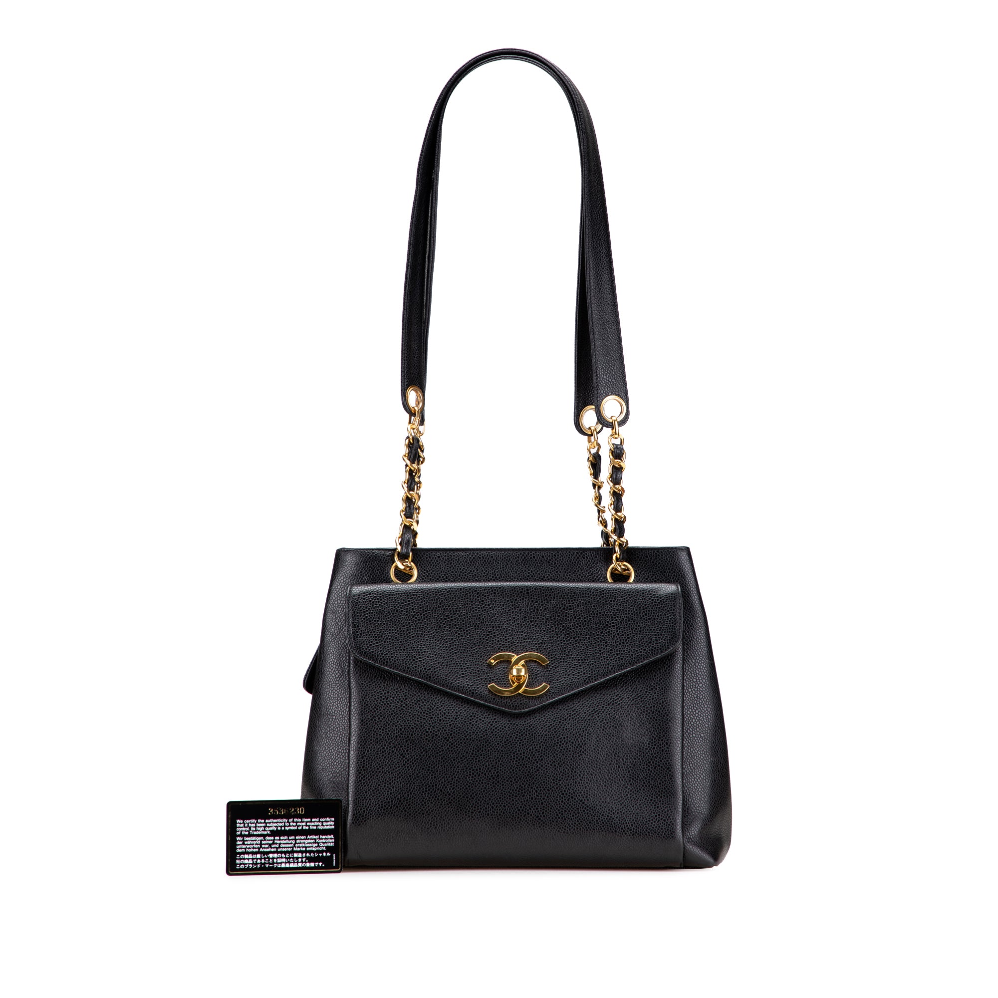 CC Caviar Shoulder Bag