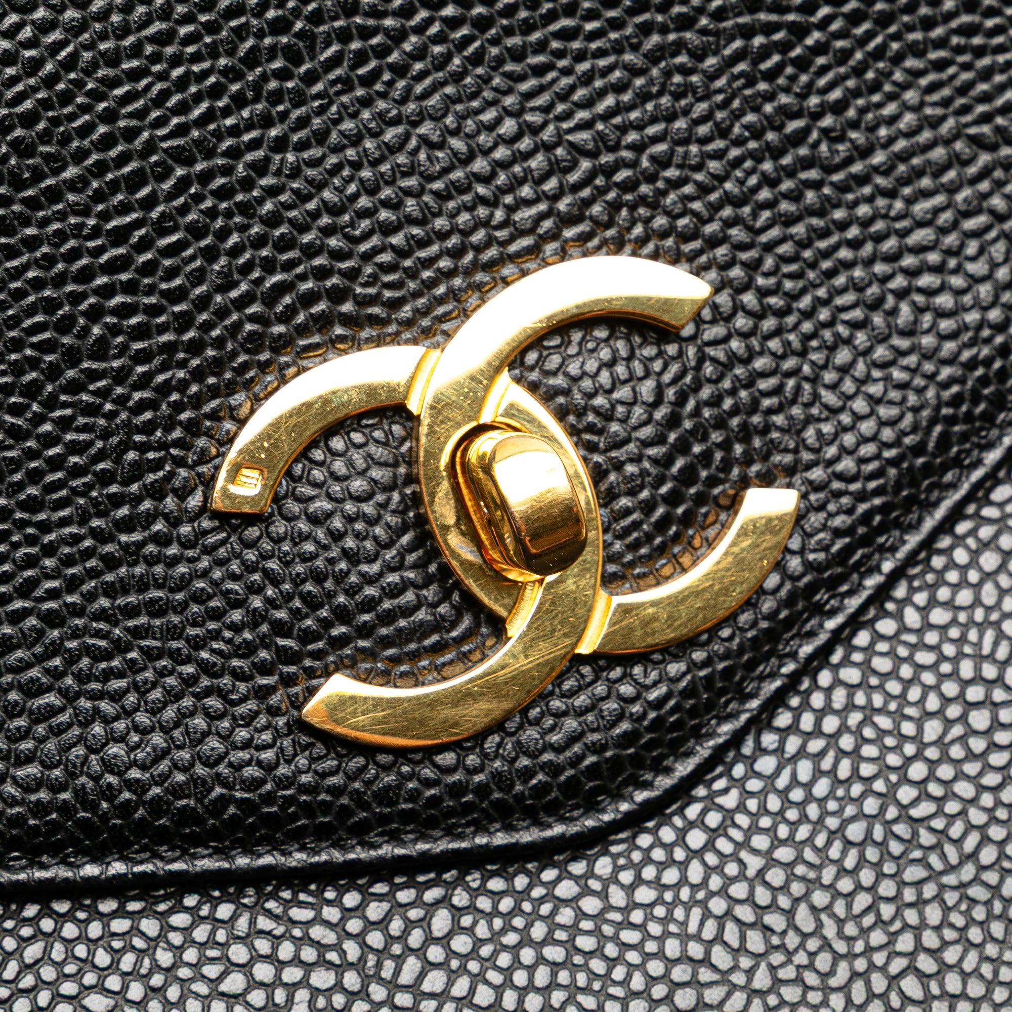 CC Caviar Shoulder Bag