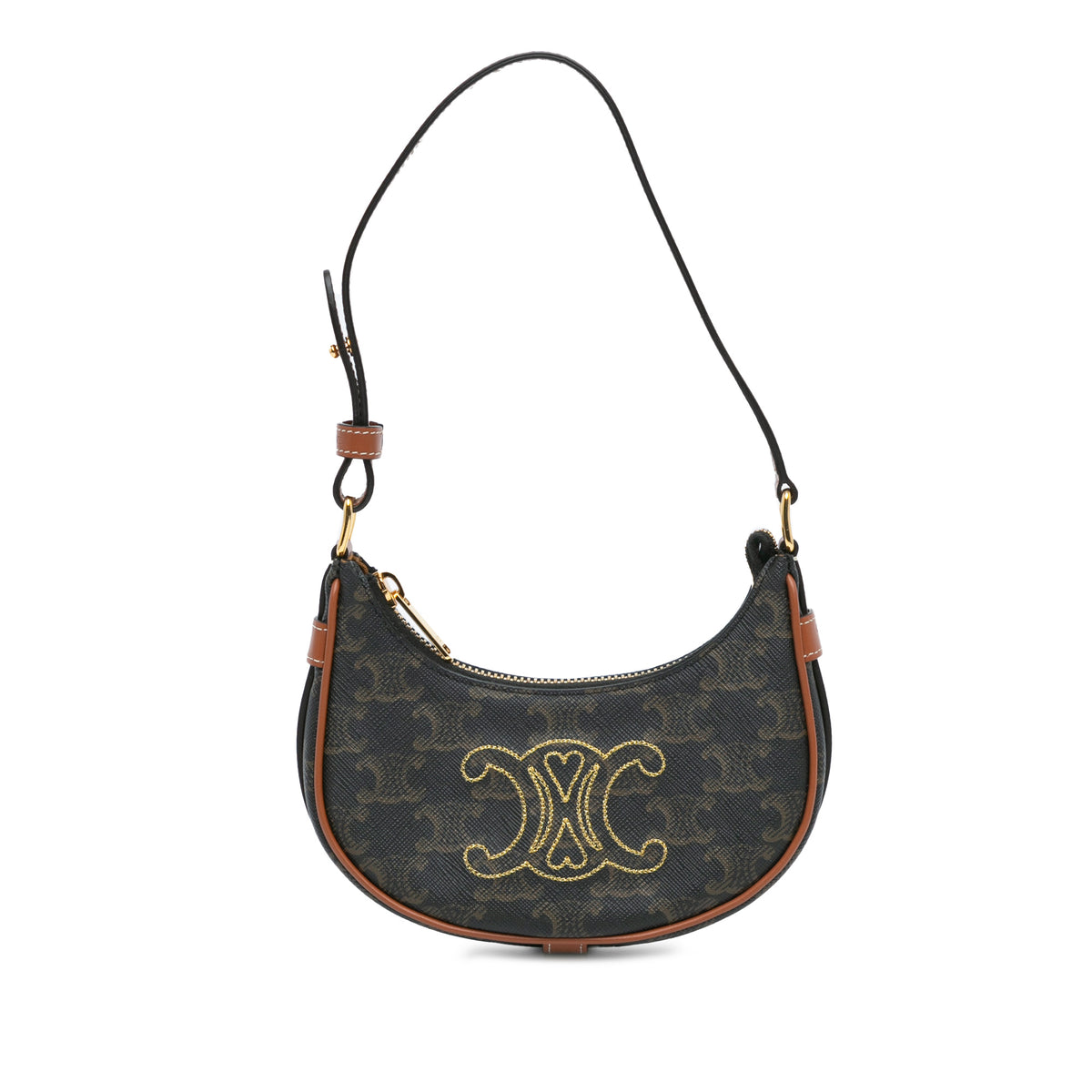 Mini Triomphe Coated Canvas Ava Shoulder Bag