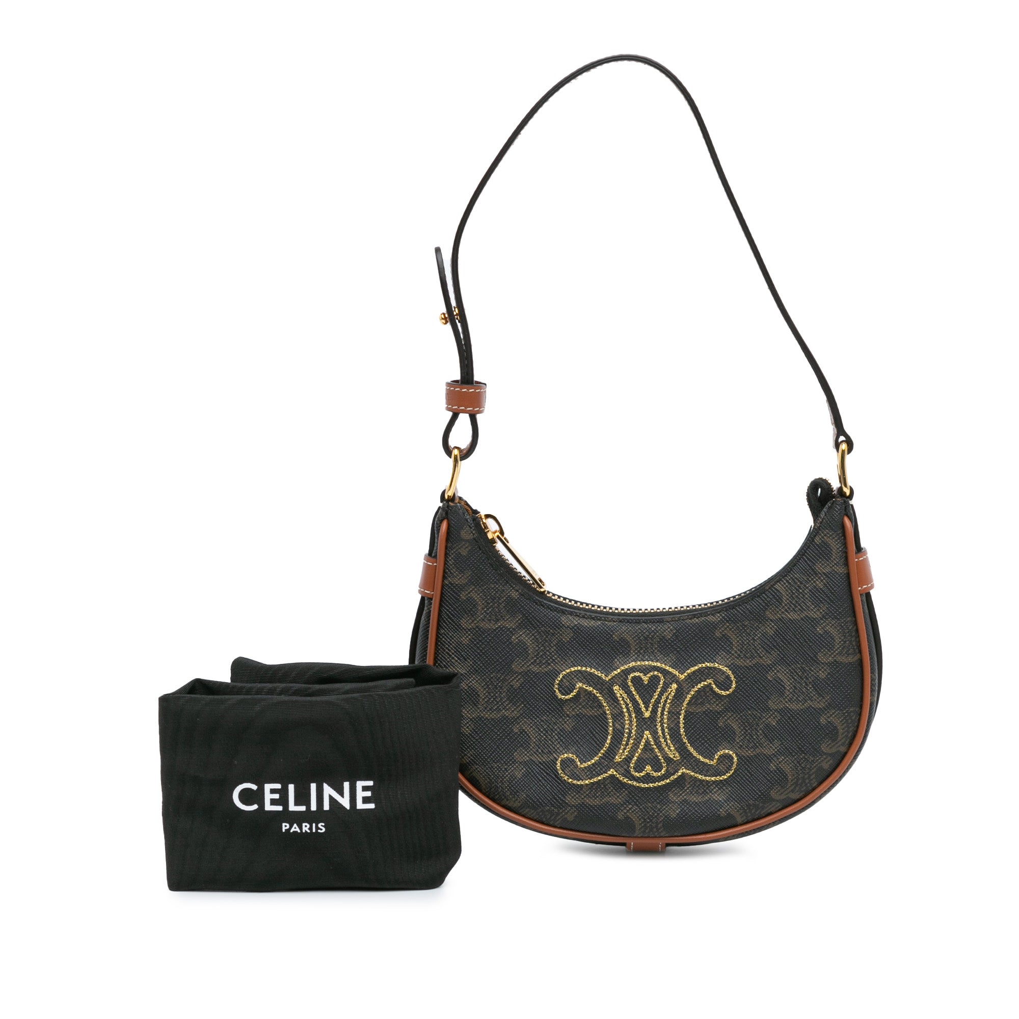 Mini Triomphe Coated Canvas Ava Shoulder Bag