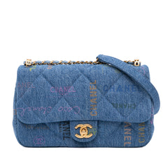 Medium Quilted Denim Mood Flap