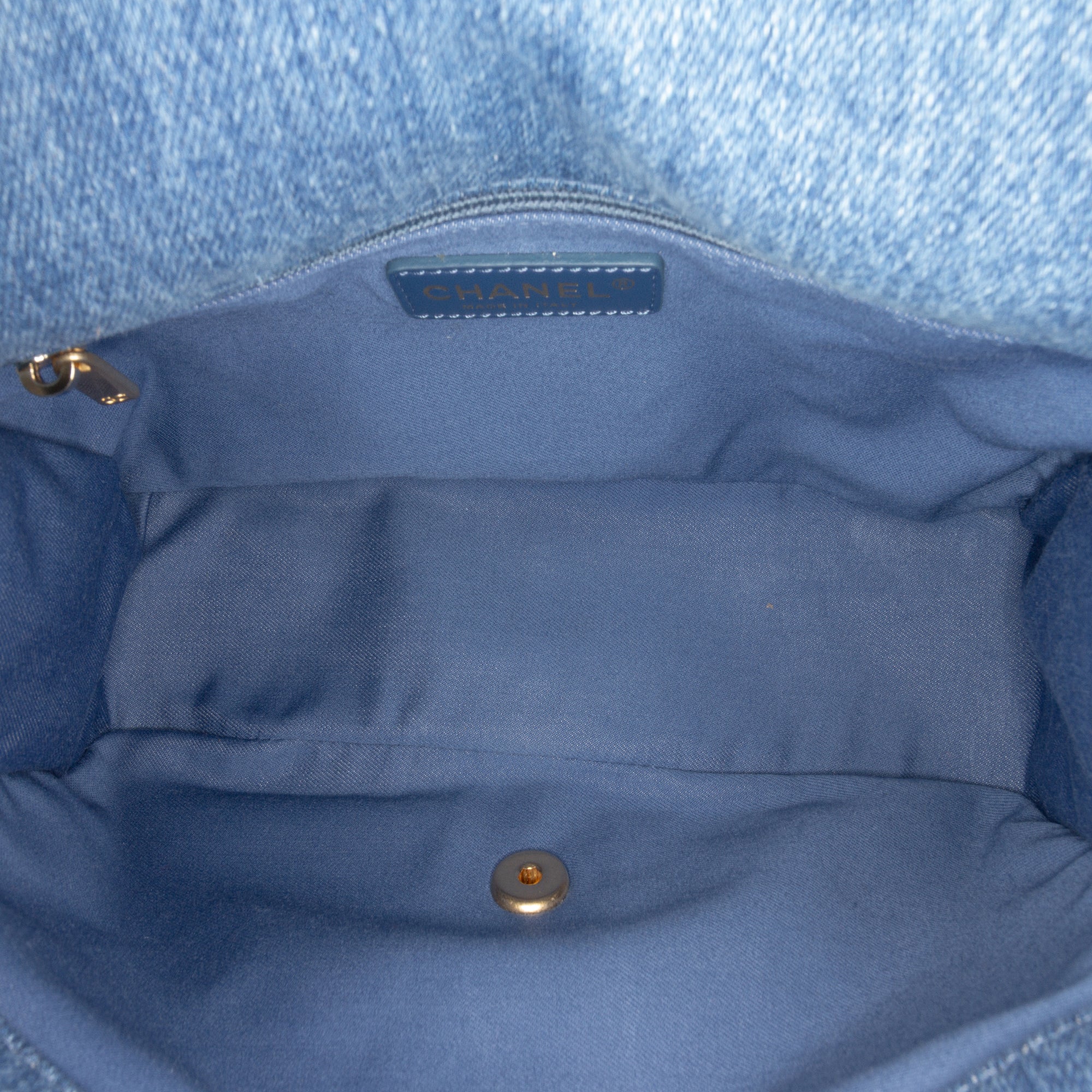 Medium Quilted Denim Mood Flap